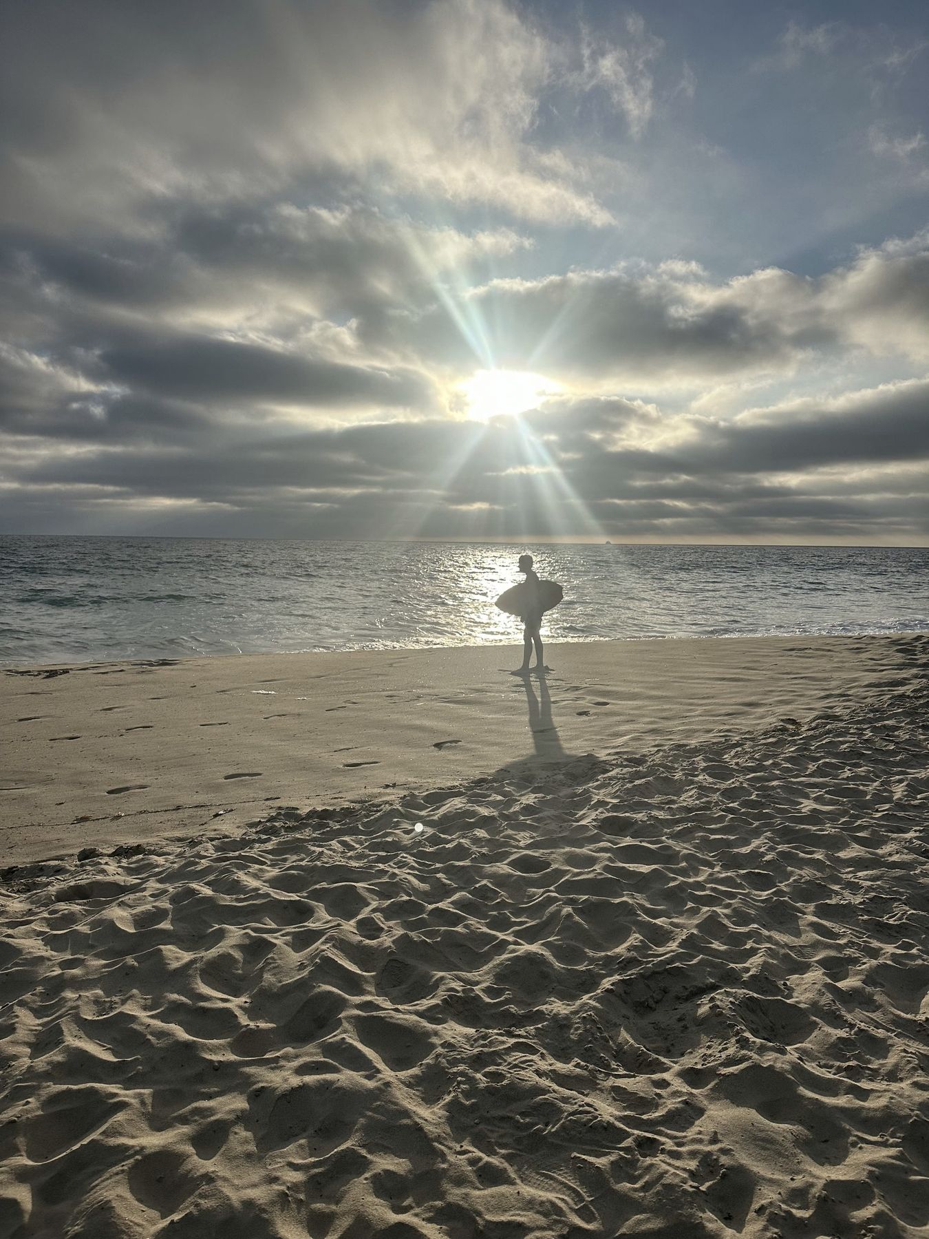 First light on the shore, playing on a loop